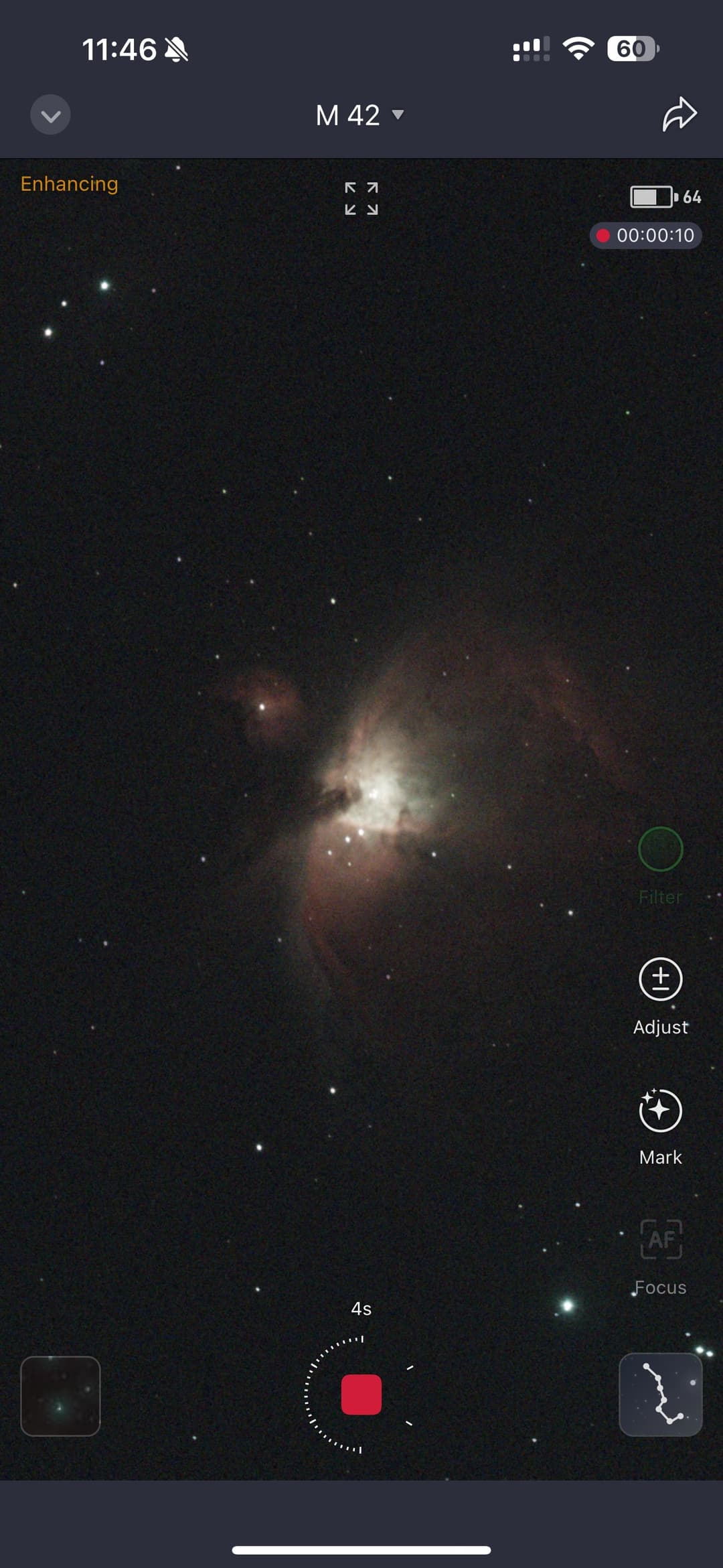 M42 - 10 seconds